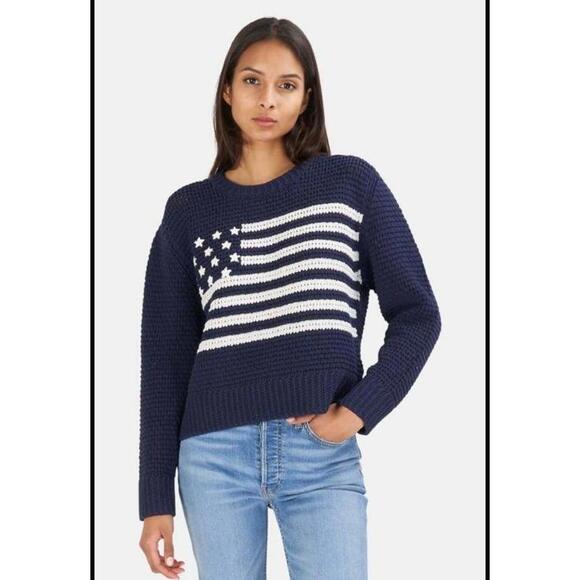 RE/DONE 50s Crewneck Flag Sweater (L)